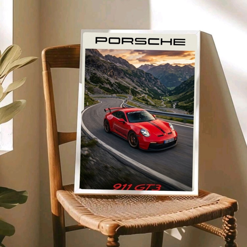 porsche poster - Vibes Districtporsche poster GoldVibes District