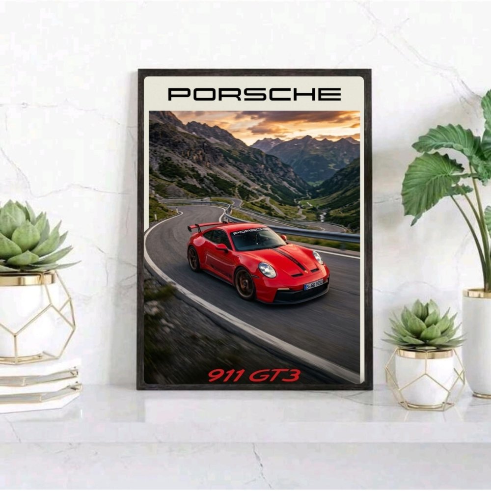 porsche poster - Vibes Districtporsche poster GoldVibes District
