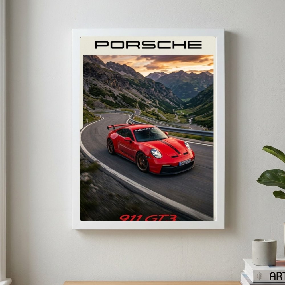 porsche poster - Vibes Districtporsche poster GoldVibes District