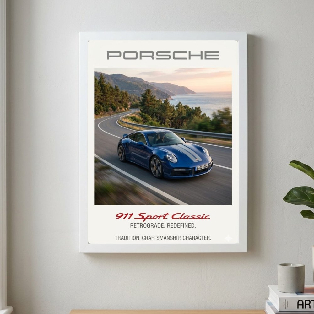 porsche poster - Vibes Districtporsche poster SilverVibes District