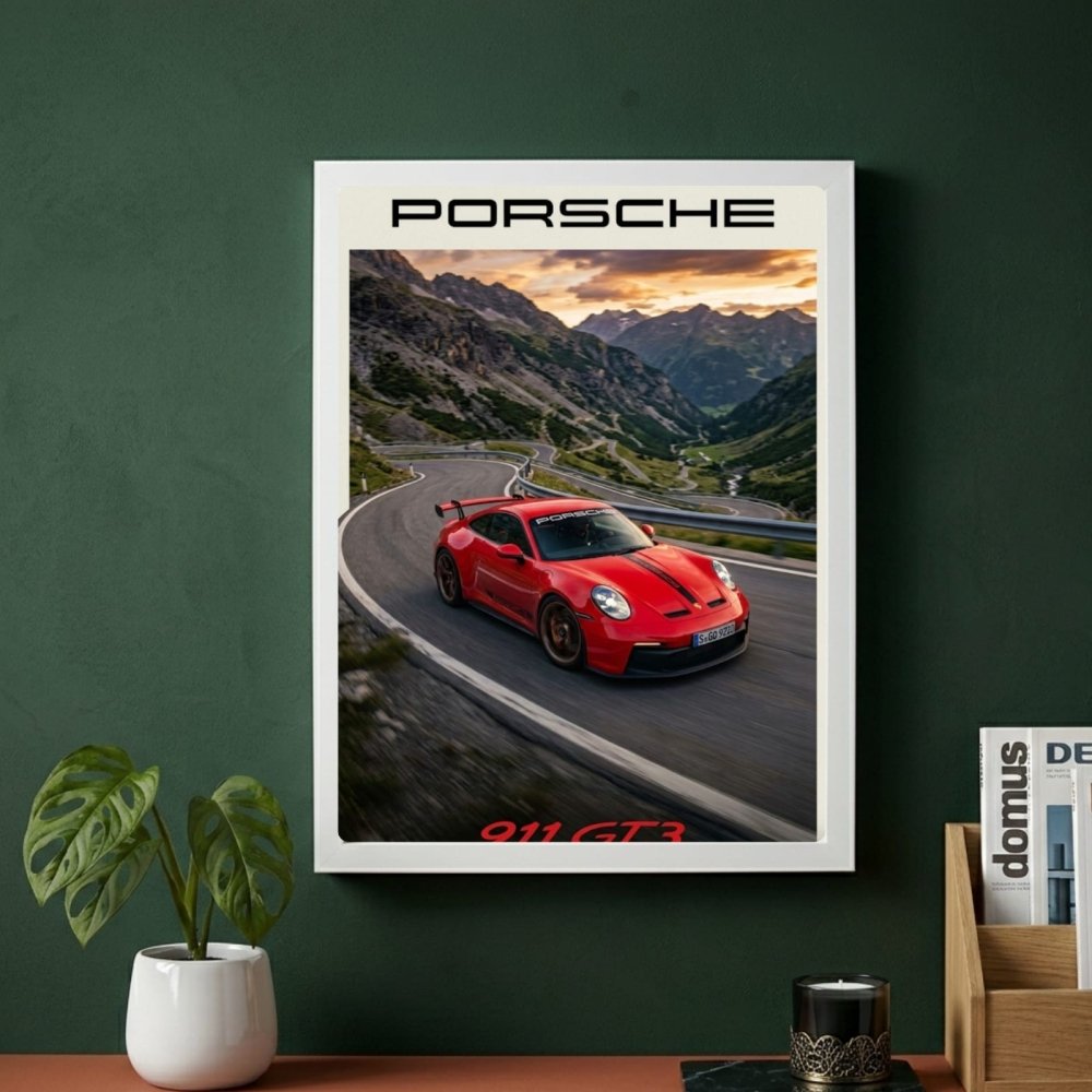 porsche poster - Vibes Districtporsche poster GoldVibes District
