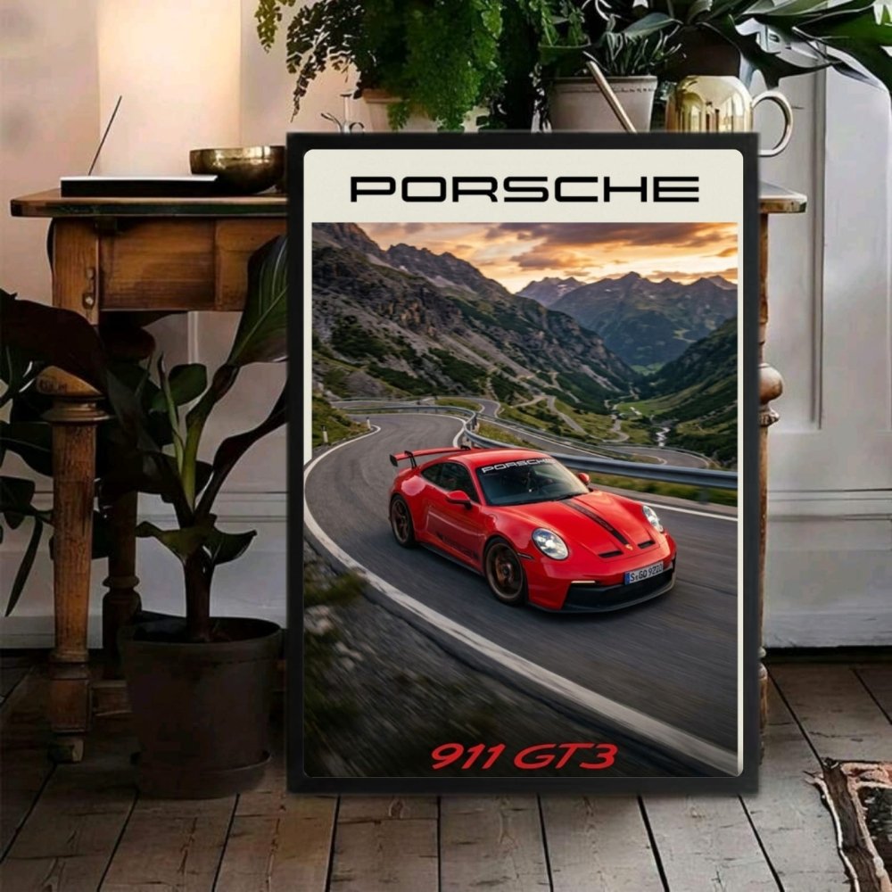 porsche poster - Vibes Districtporsche poster GoldVibes District
