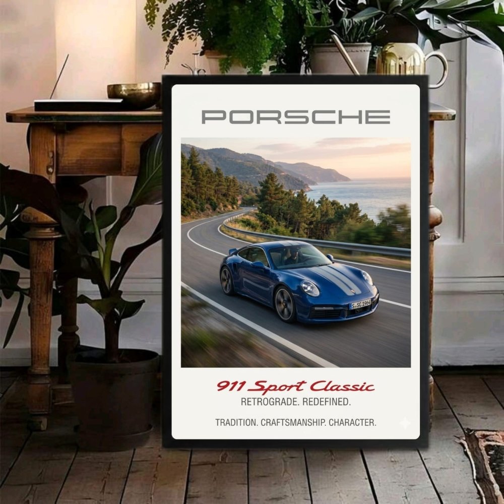 porsche poster - Vibes Districtporsche poster SilverVibes District