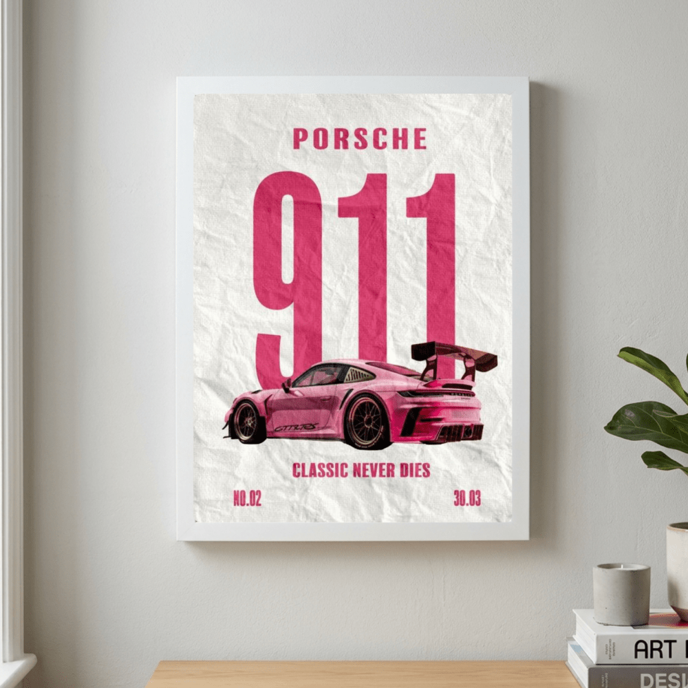 porsche poster - Vibes Districtporsche poster GoldVibes District