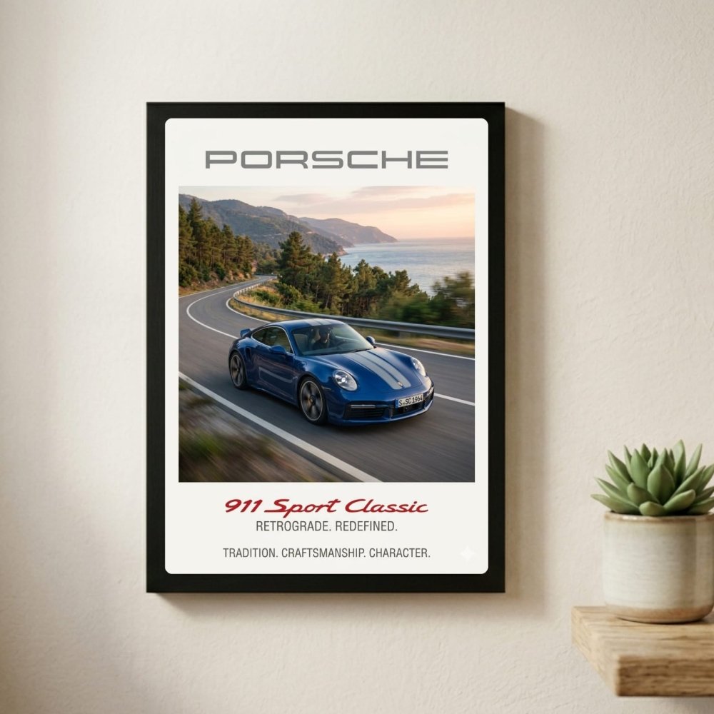 porsche poster - Vibes Districtporsche poster SilverVibes District
