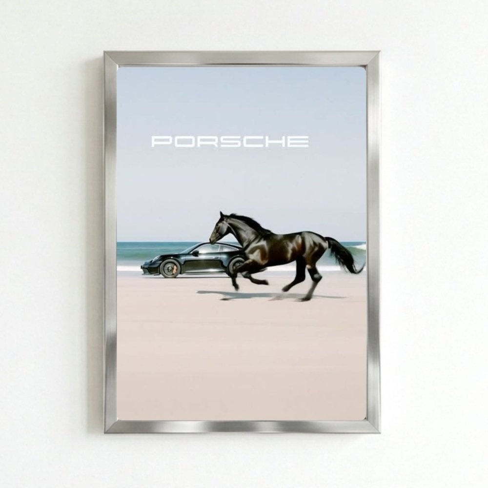 porsche poster - Vibes Districtporsche poster SilverVibes District
