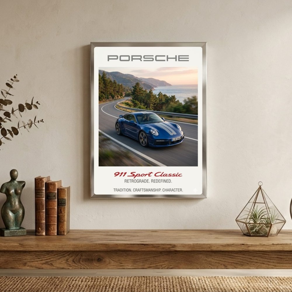 porsche poster - Vibes Districtporsche poster SilverVibes District