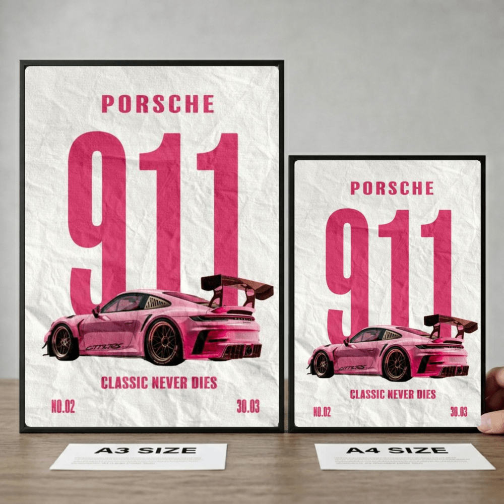 porsche poster - Vibes Districtporsche poster GoldVibes District