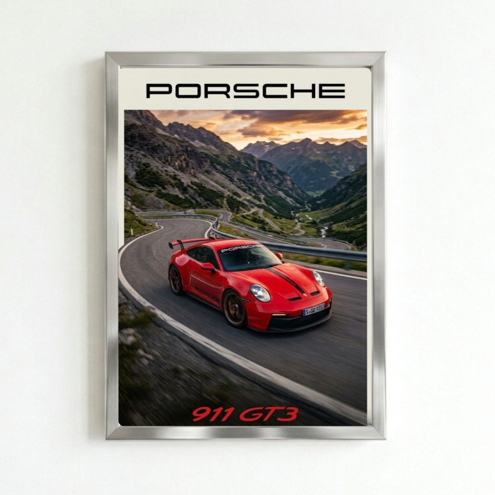 porsche poster - Vibes Districtporsche poster SilverVibes District
