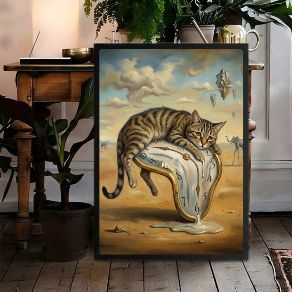 poster dalì gatto - Vibes Districtposter dalì gatto poster BiancoVibes District