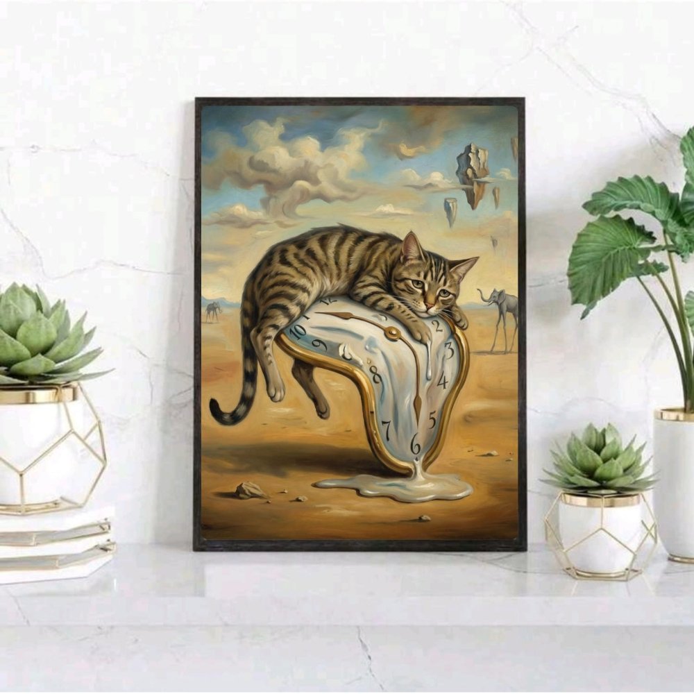 poster dalì gatto - Vibes Districtposter dalì gatto poster BiancoVibes District