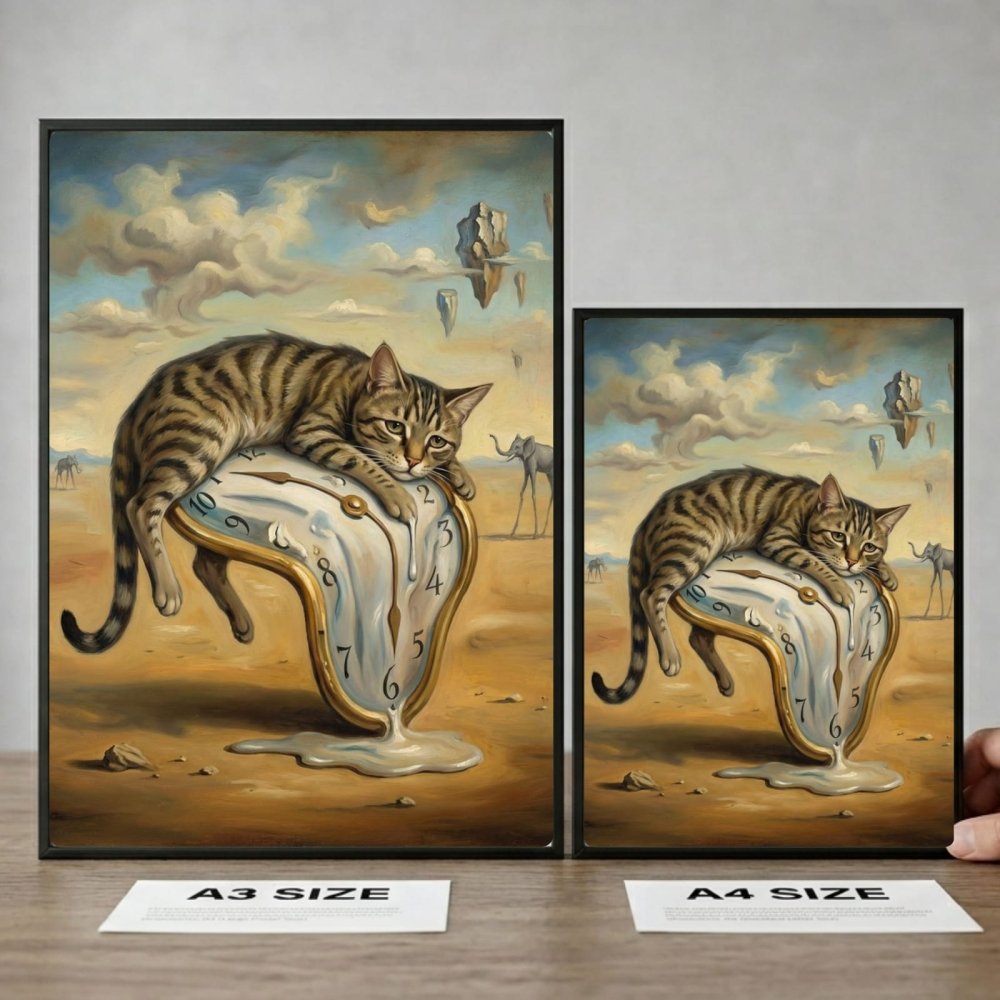 poster dalì gatto - Vibes Districtposter dalì gatto poster BiancoVibes District