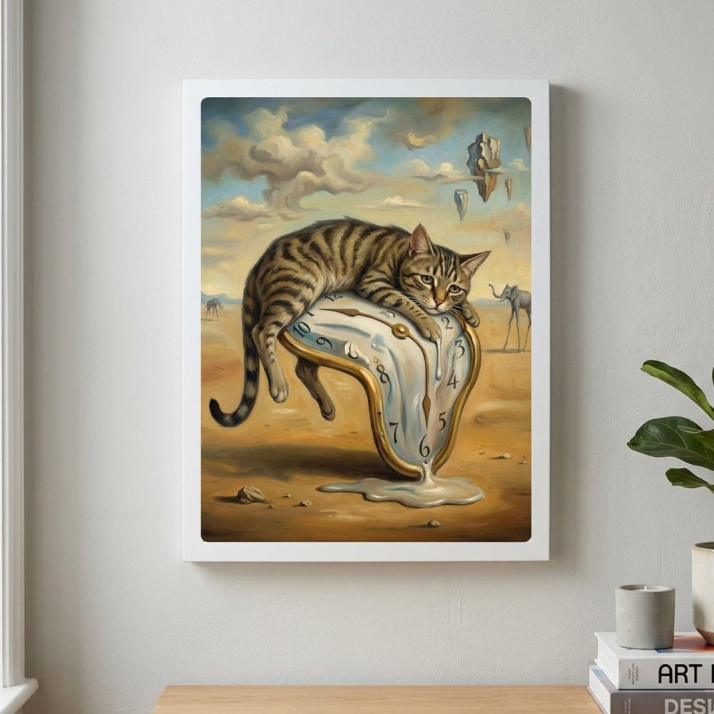 poster dalì gatto - Vibes Districtposter dalì gatto poster BiancoVibes District