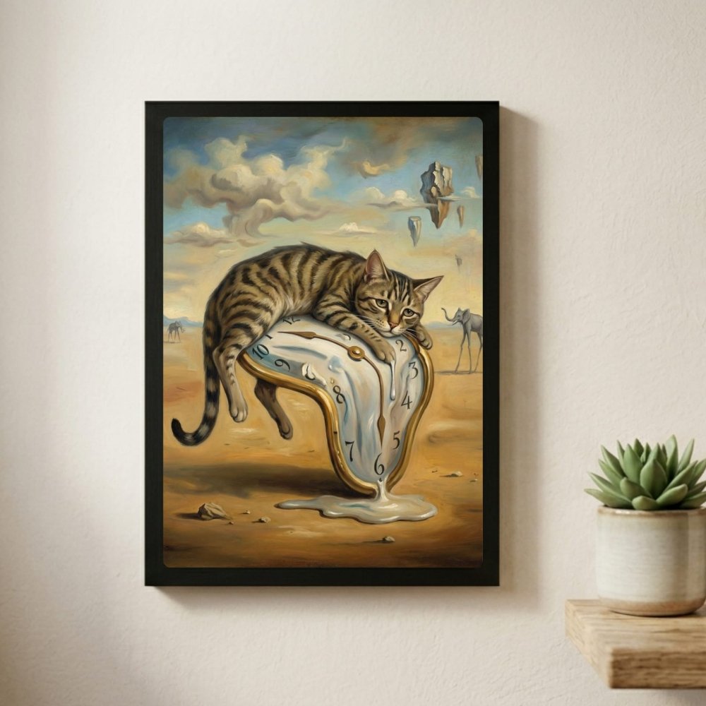 poster dalì gatto - Vibes Districtposter dalì gatto poster BiancoVibes District