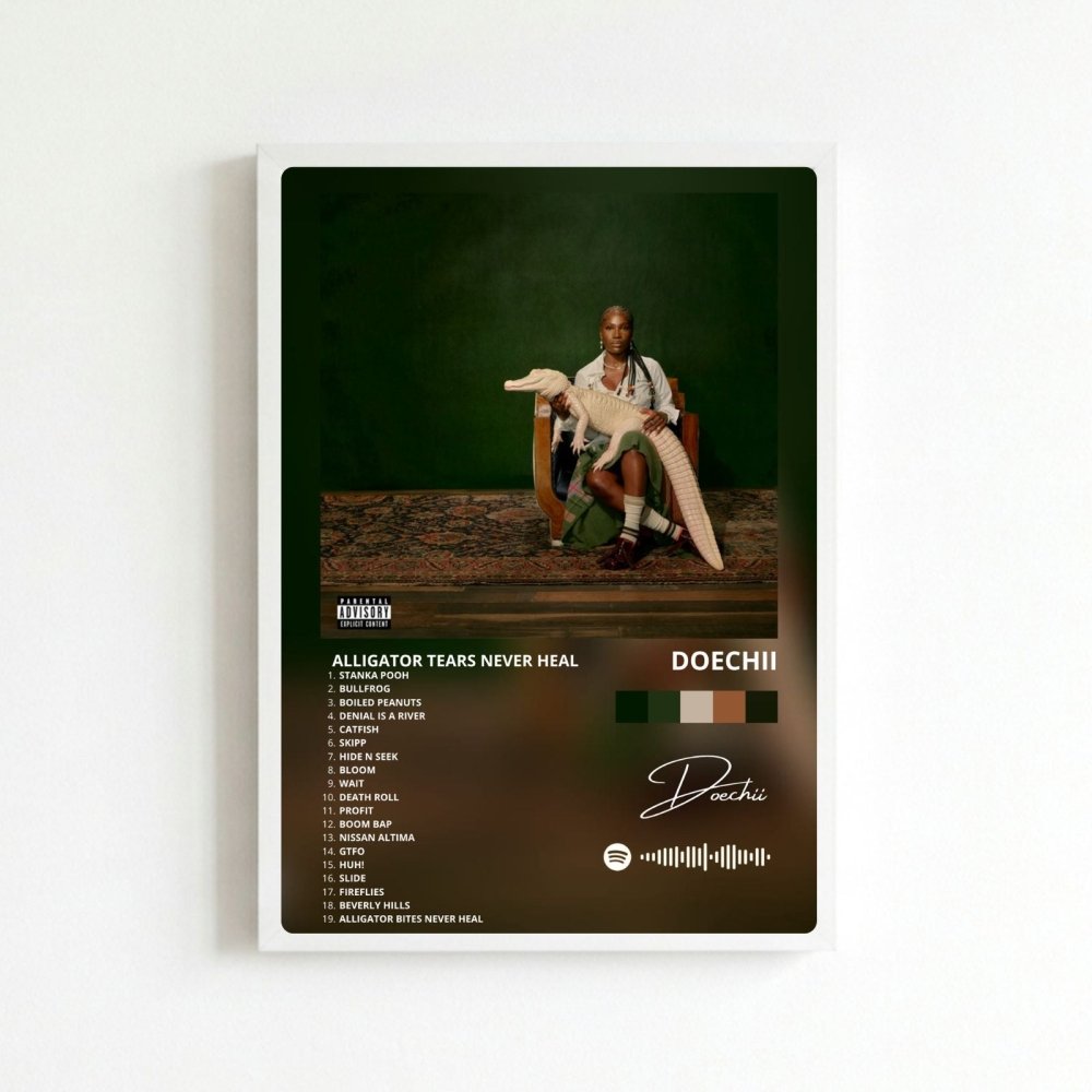 poster doechii alligator tears never heal - Vibes Districtposter doechii alligator tears never heal poster BiancoVibes District