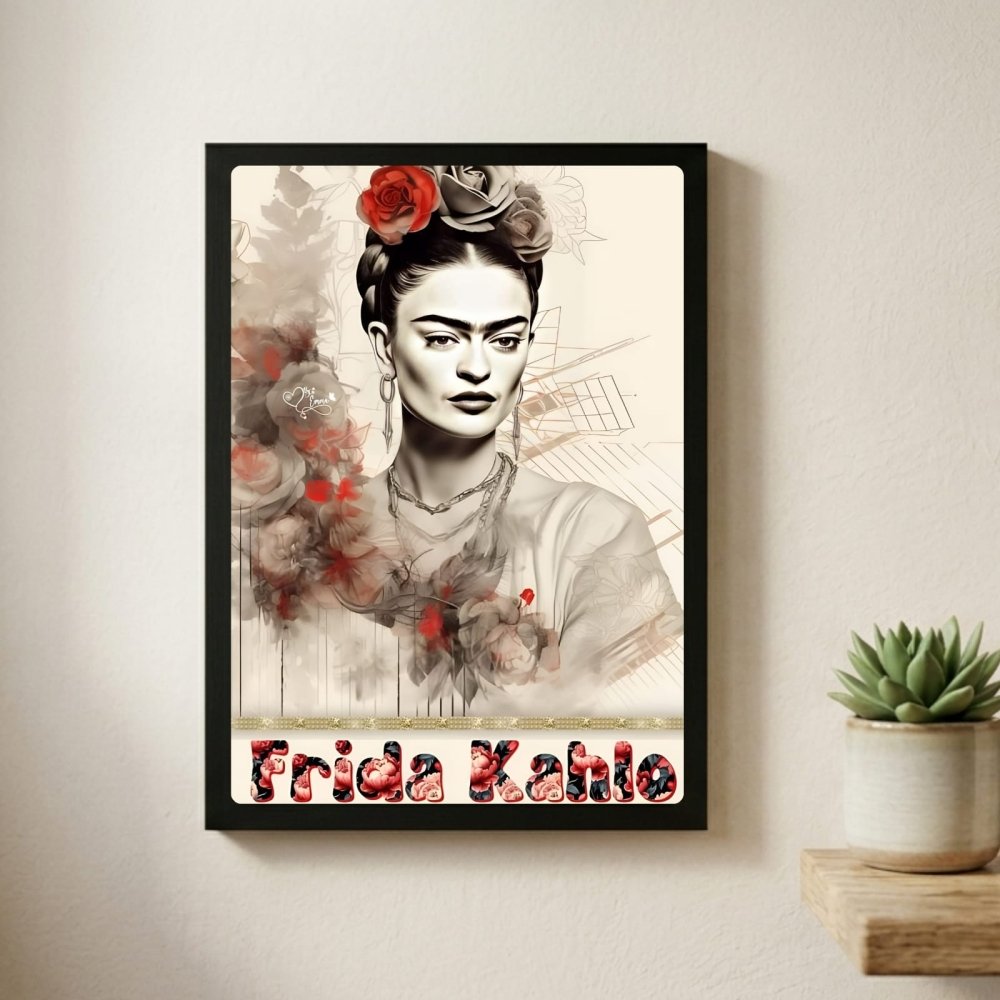 poster frida kahlo - Vibes Districtposter frida kahlo poster GoldVibes District