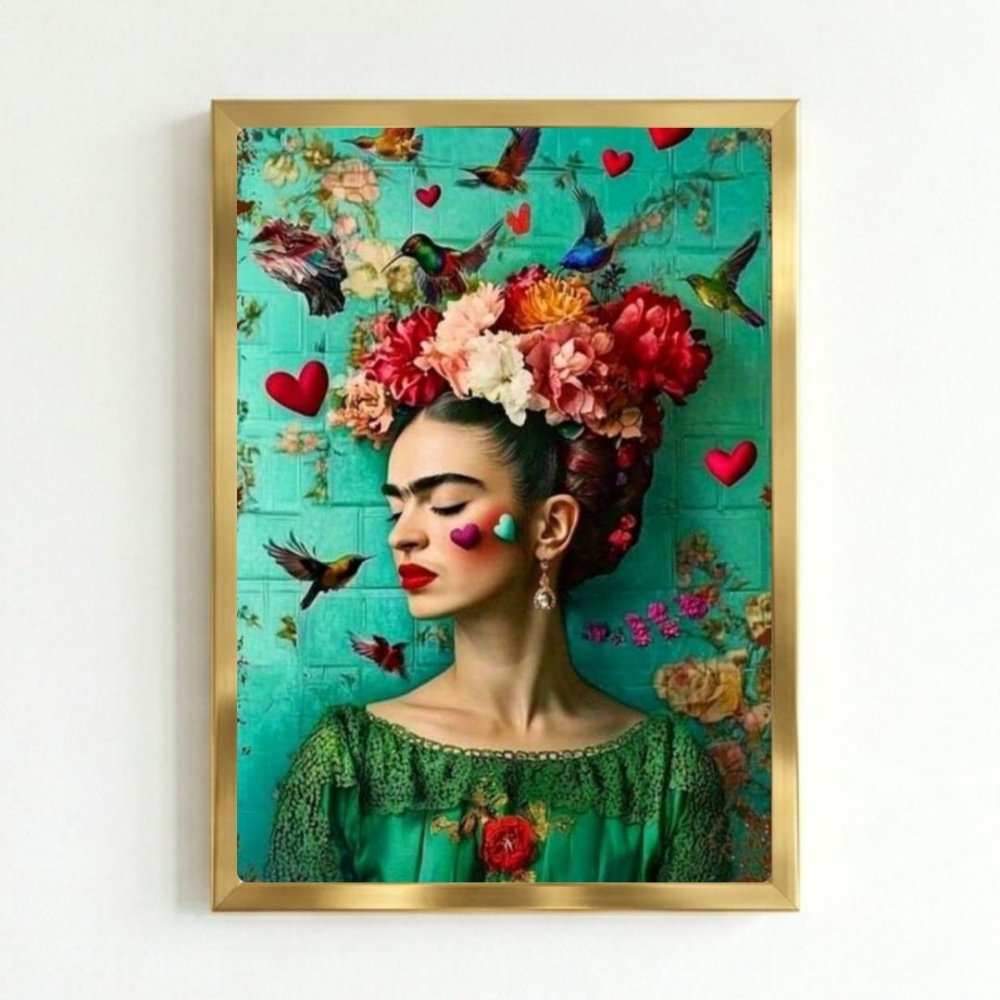 poster frida kahlo - Vibes Districtposter frida kahlo poster GoldVibes District