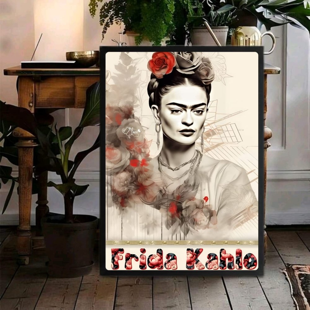 poster frida kahlo - Vibes Districtposter frida kahlo poster GoldVibes District