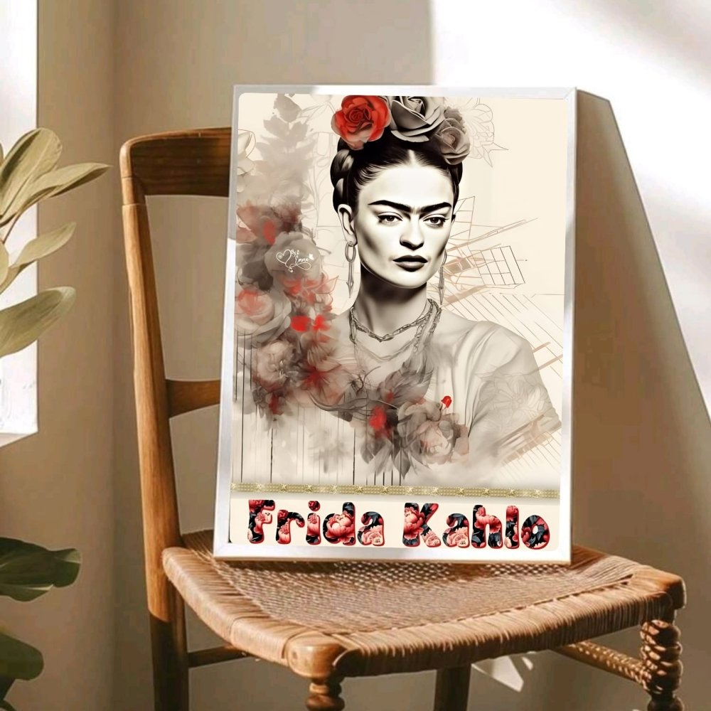 poster frida kahlo - Vibes Districtposter frida kahlo poster GoldVibes District
