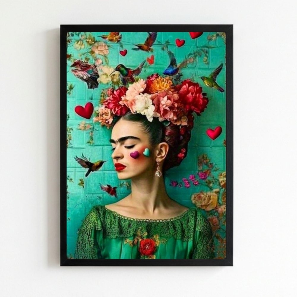 poster frida kahlo - Vibes Districtposter frida kahlo poster NeroVibes District
