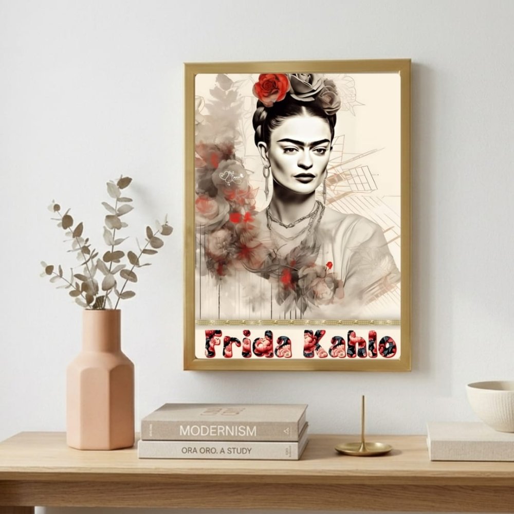 poster frida kahlo - Vibes Districtposter frida kahlo poster GoldVibes District