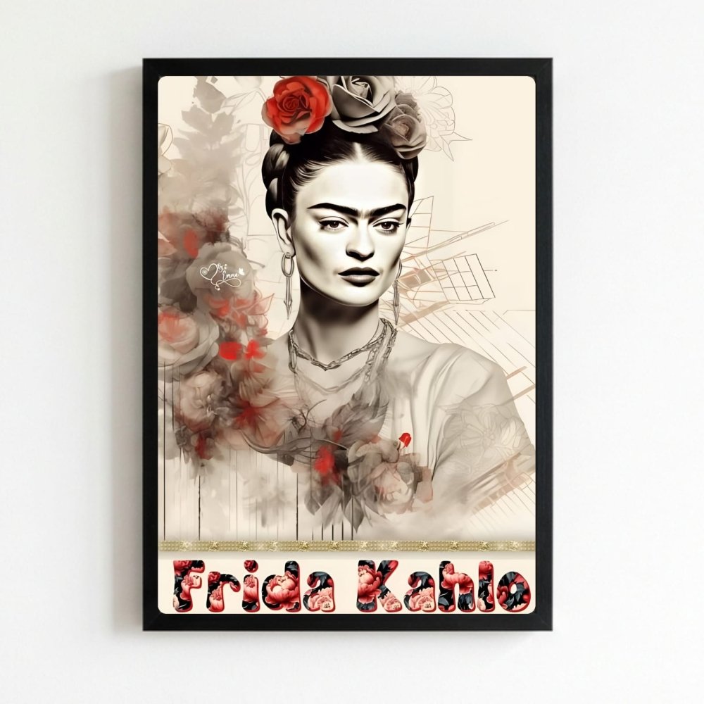 poster frida kahlo - Vibes Districtposter frida kahlo poster NeroVibes District