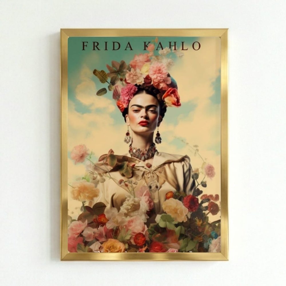 poster frida kahlo - Vibes Districtposter frida kahlo poster GoldVibes District