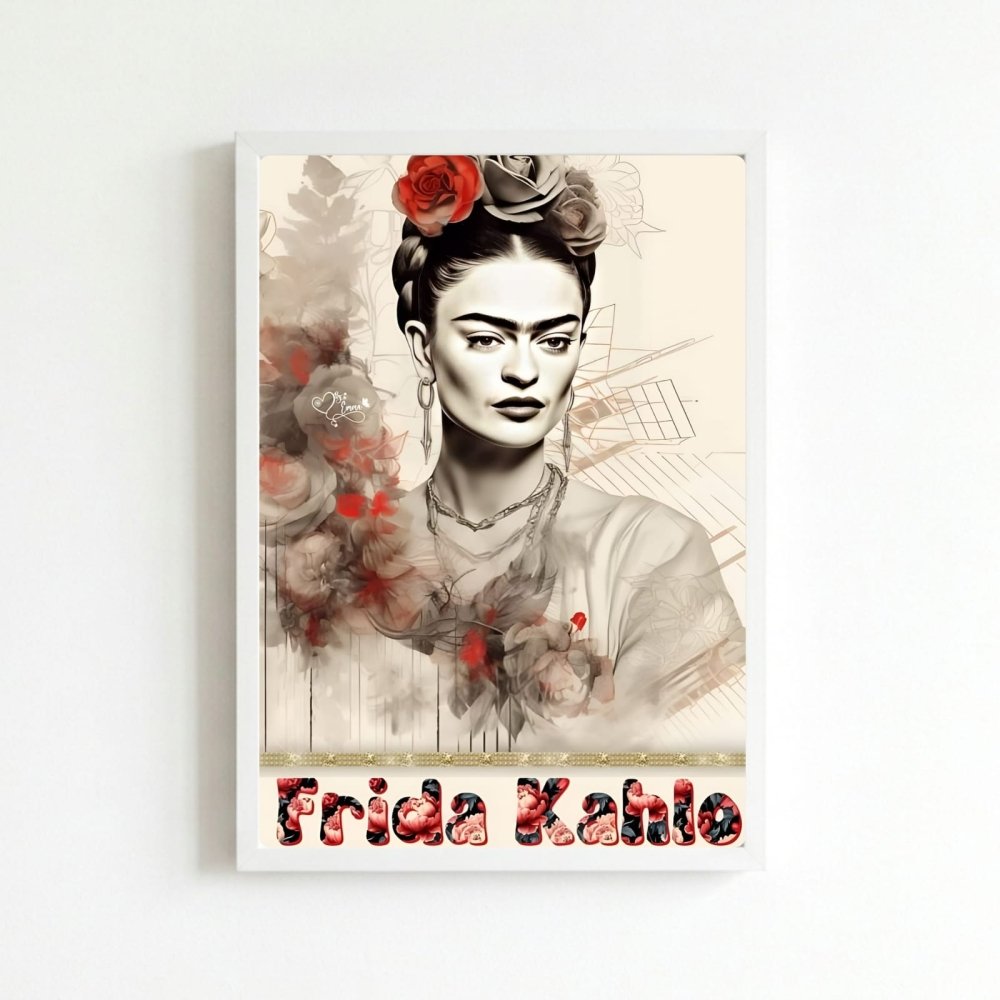 poster frida kahlo - Vibes Districtposter frida kahlo poster BiancoVibes District