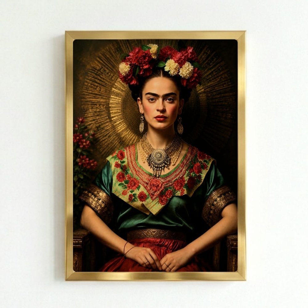 poster frida kahlo - Vibes Districtposter frida kahlo poster GoldVibes District