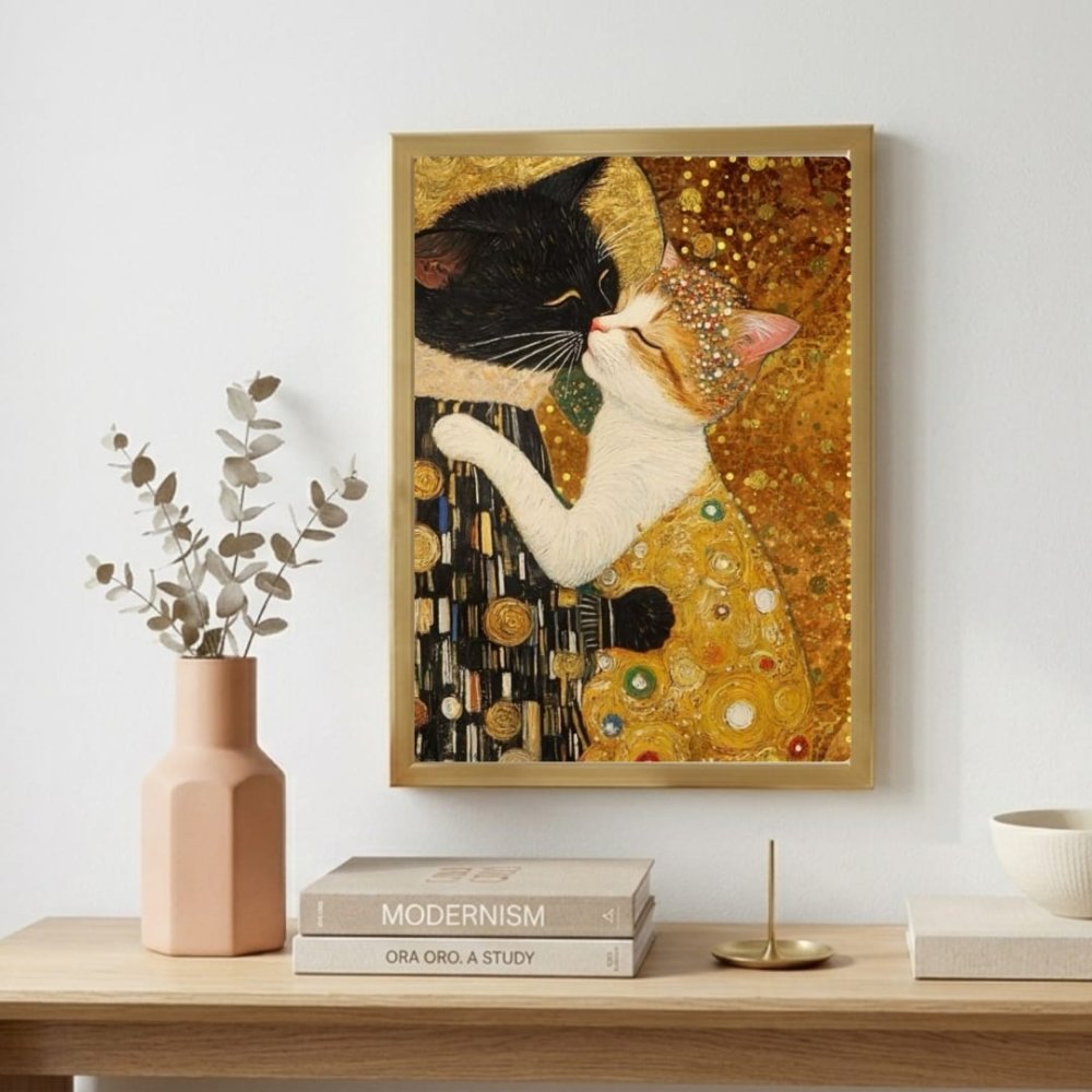 poster gatti klimt - Vibes Districtposter gatti klimt poster BiancoVibes District