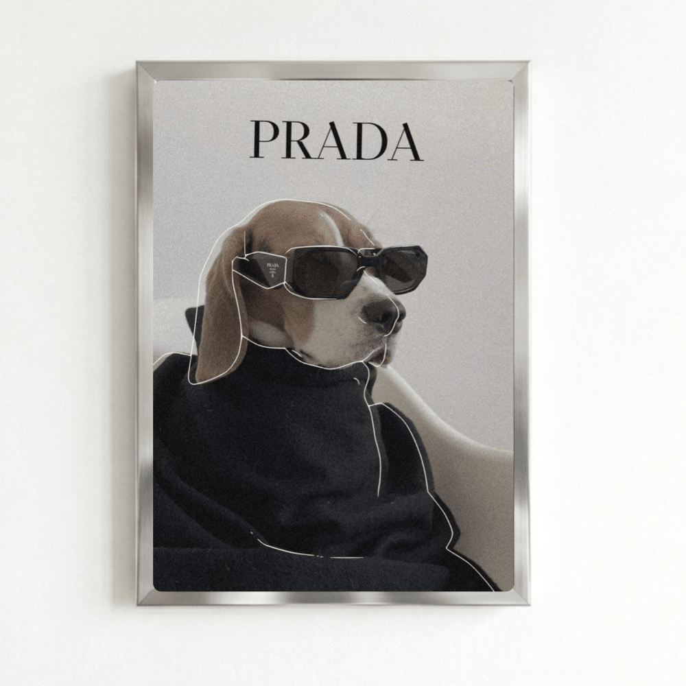 poster luxury brand dog - Vibes Districtposter luxury brand dog poster NeroVibes District