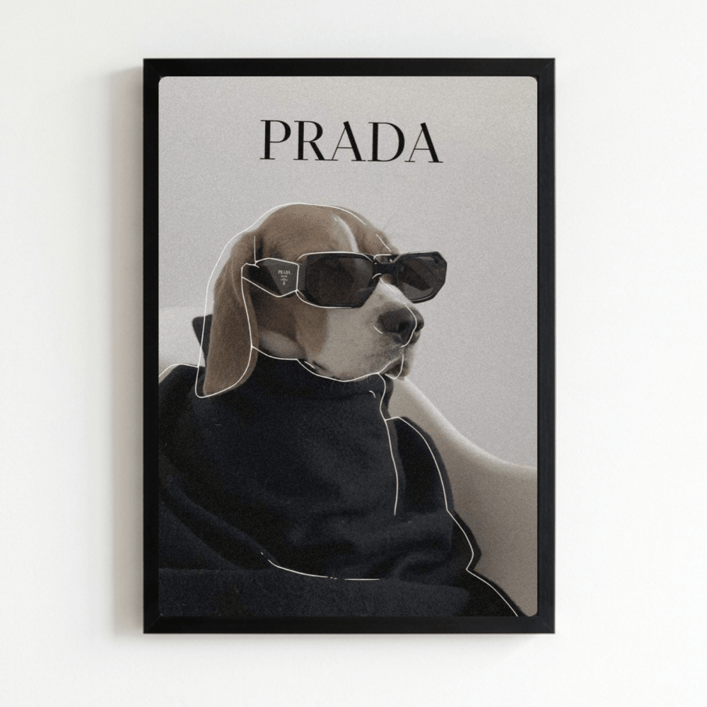 poster luxury brand dog - Vibes Districtposter luxury brand dog poster NeroVibes District