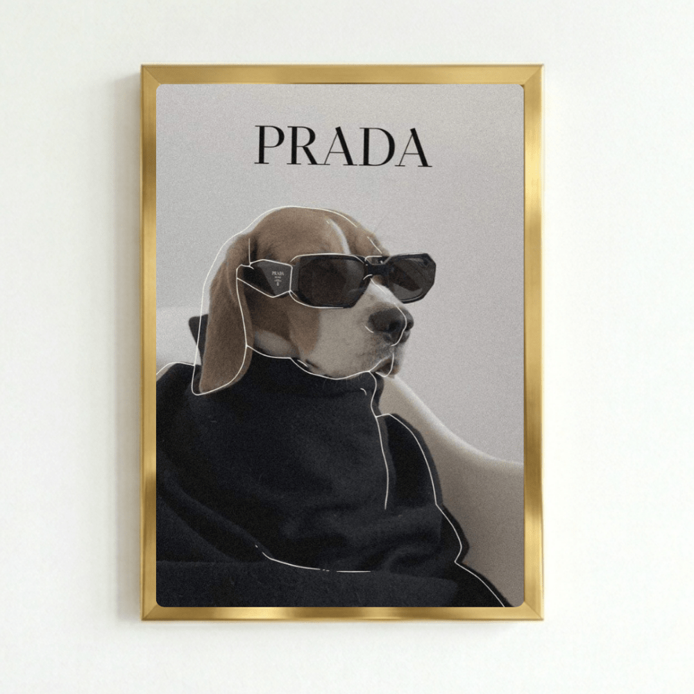 poster luxury brand dog - Vibes Districtposter luxury brand dog poster NeroVibes District