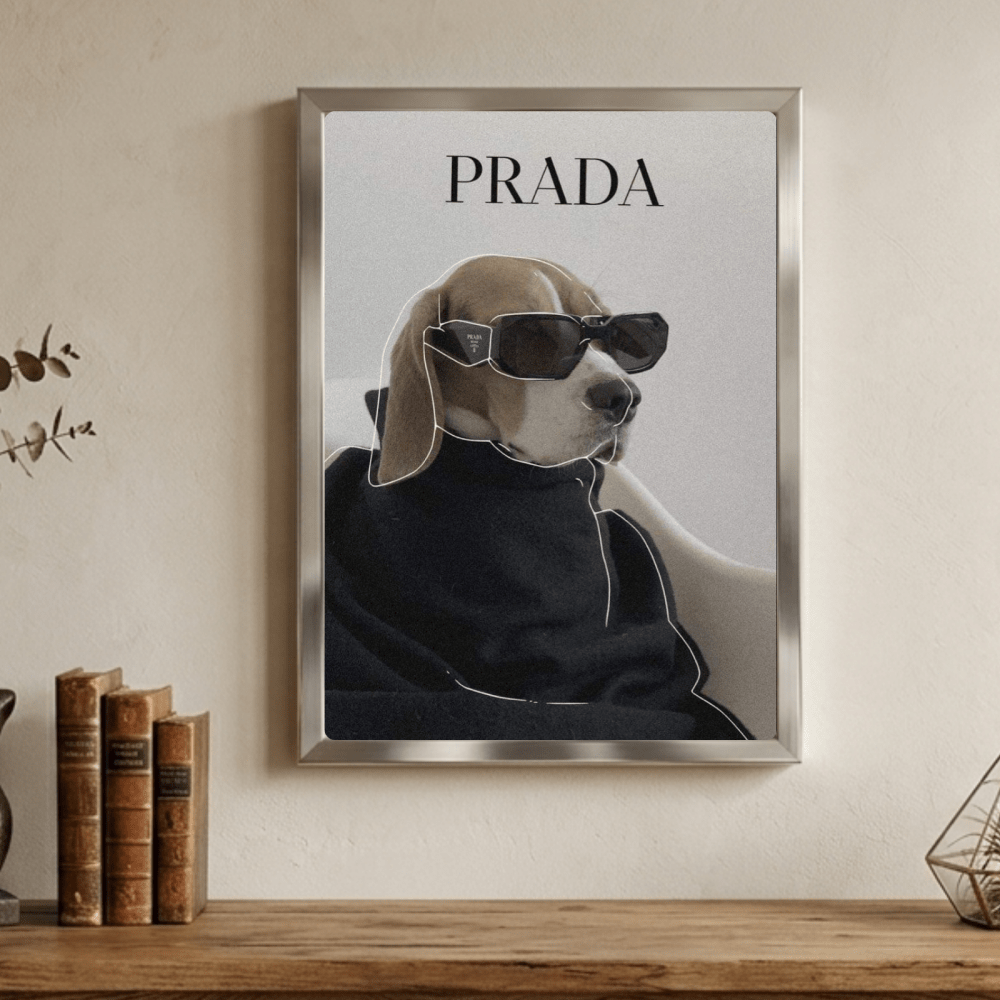 poster luxury brand dog - Vibes Districtposter luxury brand dog poster NeroVibes District