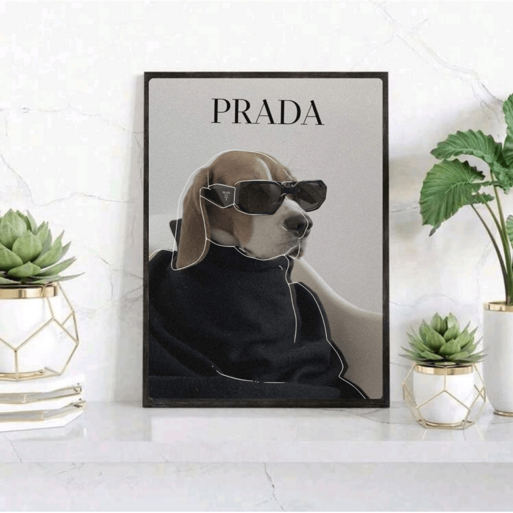 poster luxury brand dog - Vibes Districtposter luxury brand dog poster NeroVibes District