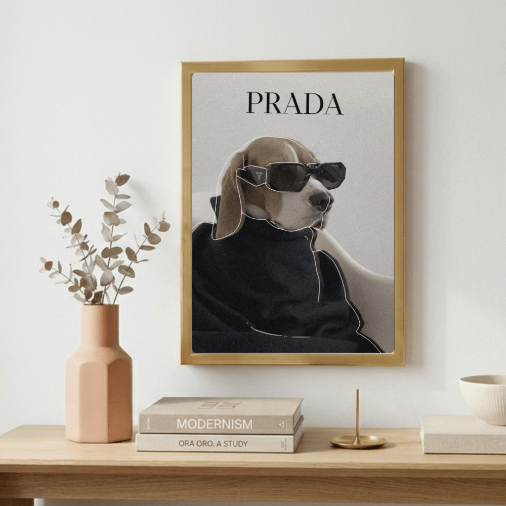 poster luxury brand dog - Vibes Districtposter luxury brand dog poster NeroVibes District