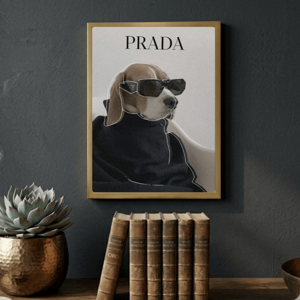 poster luxury brand dog - Vibes Districtposter luxury brand dog poster NeroVibes District