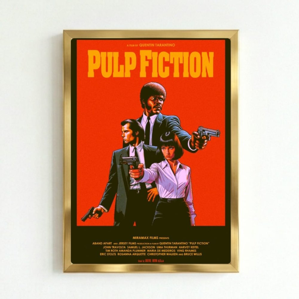 poster pulp fiction - Vibes Districtposter pulp fiction poster GoldVibes District