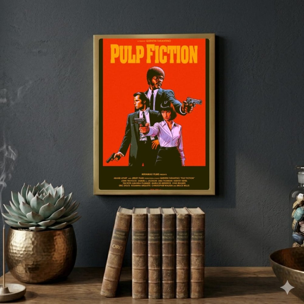 poster pulp fiction - Vibes Districtposter pulp fiction poster GoldVibes District