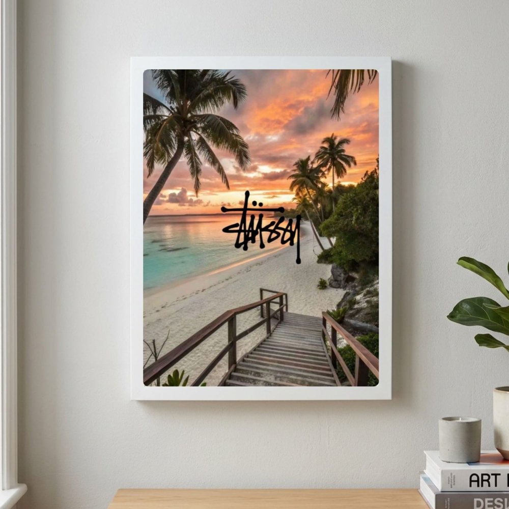 poster stussy - Vibes Districtposter stussy poster SilverVibes District