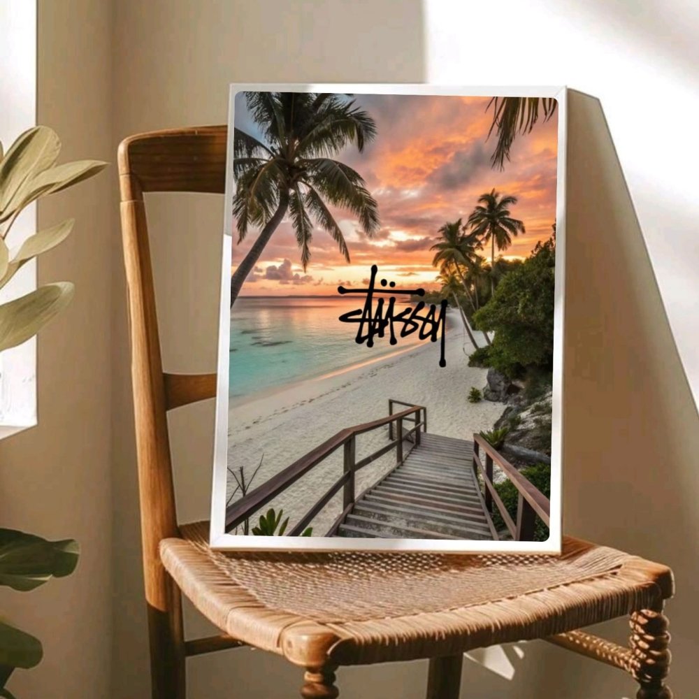 poster stussy - Vibes Districtposter stussy poster SilverVibes District