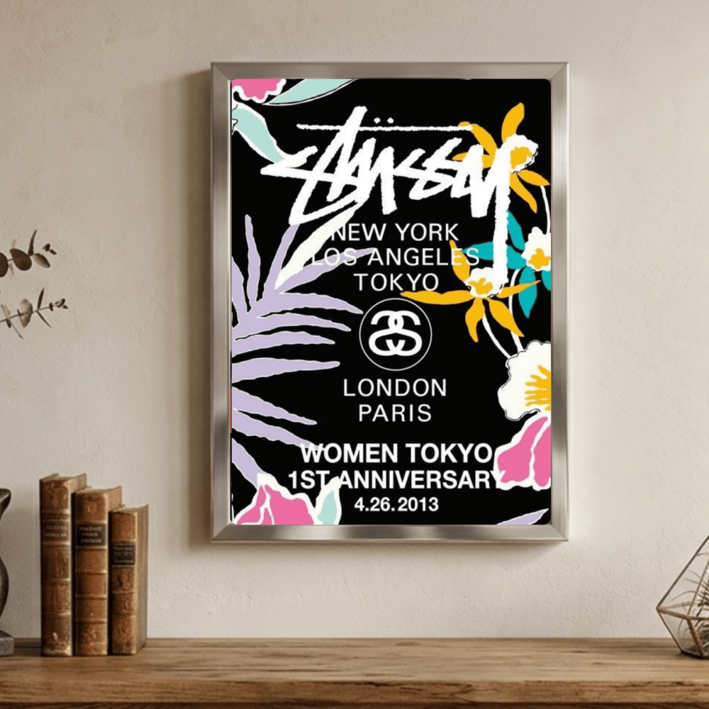 poster stussy - Vibes Districtposter stussy poster GoldVibes District