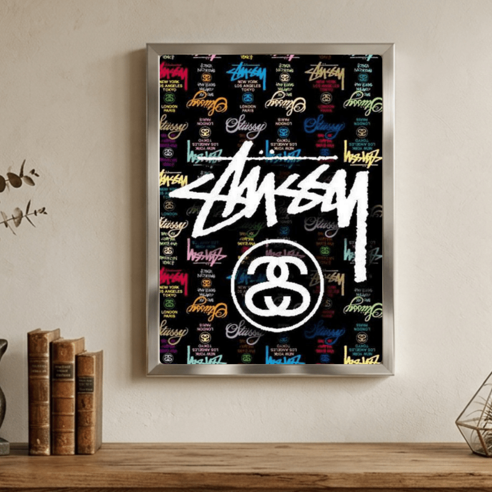 poster stussy - Vibes Districtposter stussy poster GoldVibes District
