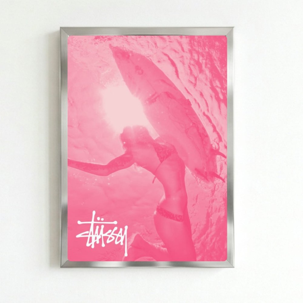 poster stussy - Vibes Districtposter stussy poster SilverVibes District