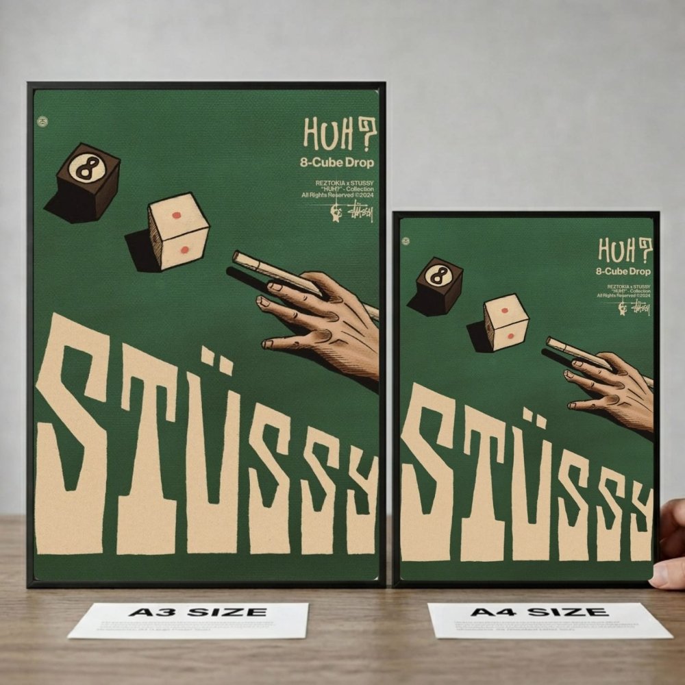 poster stussy - Vibes Districtposter stussy poster GoldVibes District