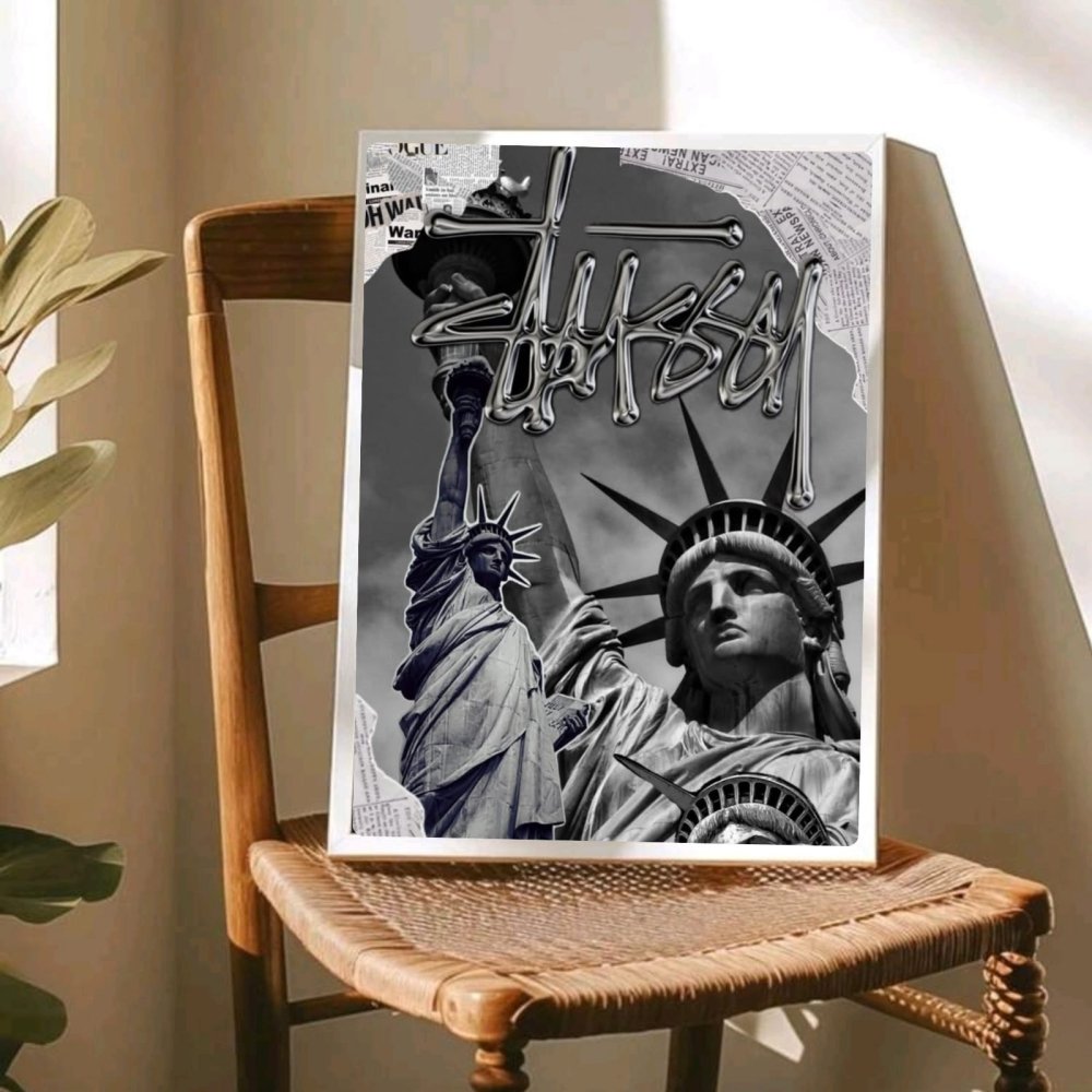 poster stussy - Vibes Districtposter stussy poster SilverVibes District