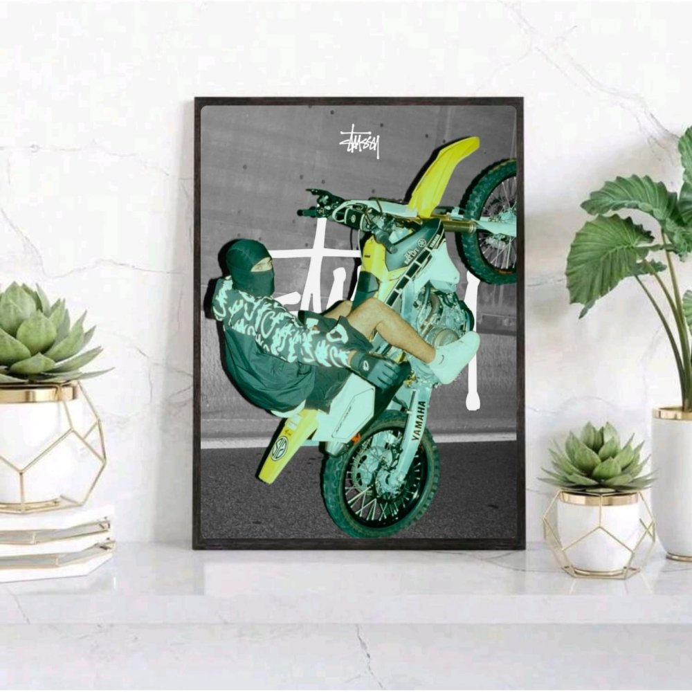 poster stussy - Vibes Districtposter stussy poster GoldVibes District