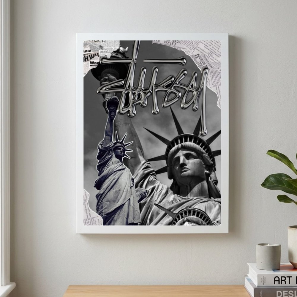 poster stussy - Vibes Districtposter stussy poster SilverVibes District