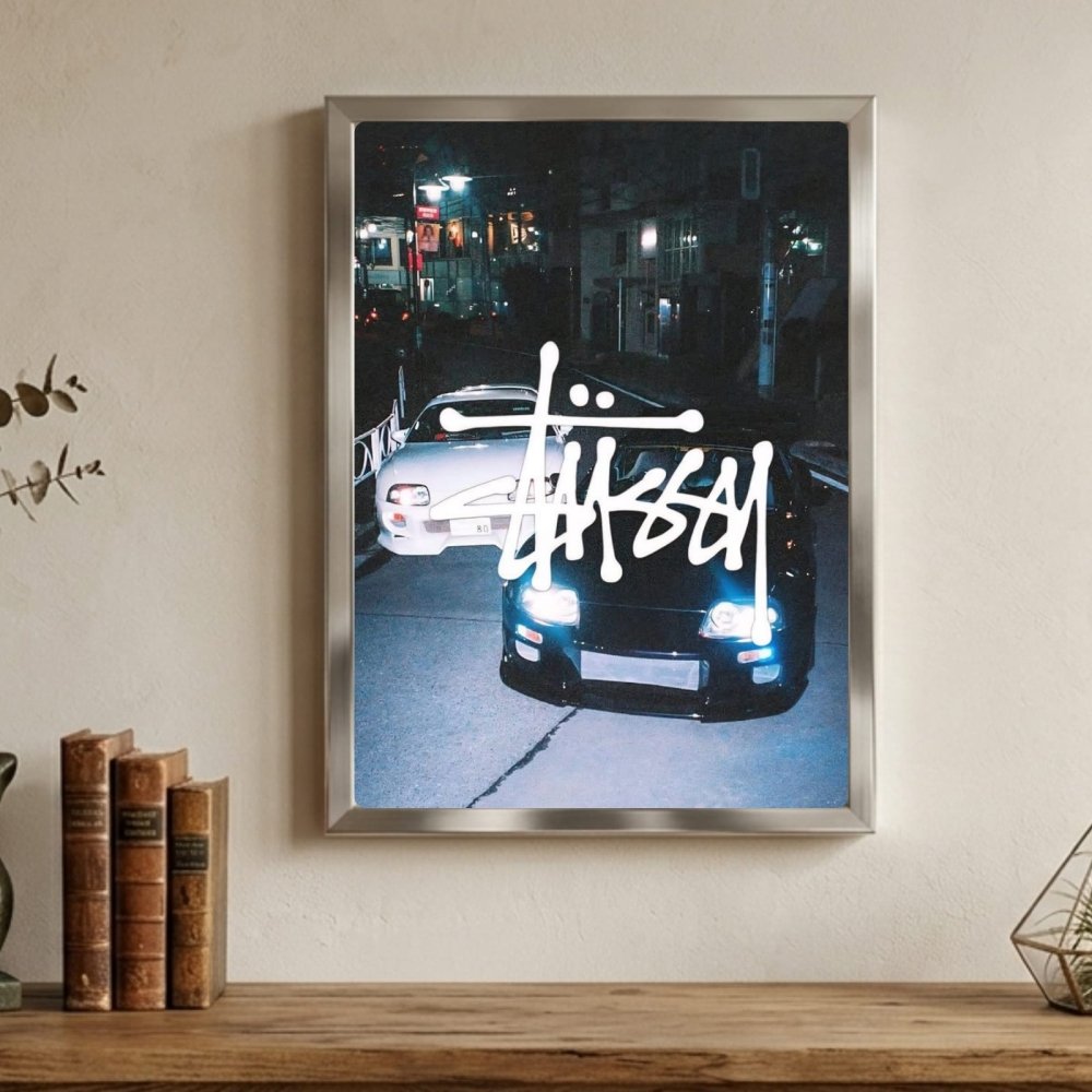poster stussy - Vibes Districtposter stussy poster SilverVibes District