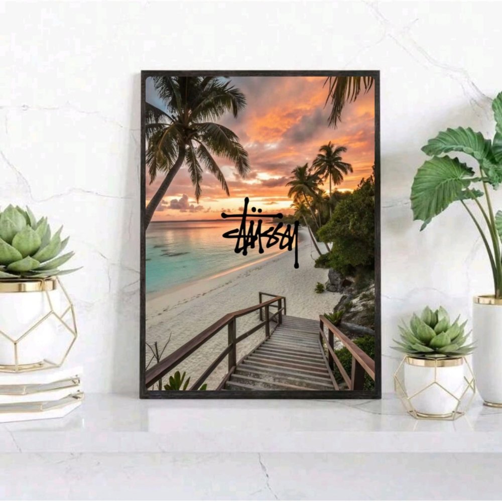 poster stussy - Vibes Districtposter stussy poster SilverVibes District